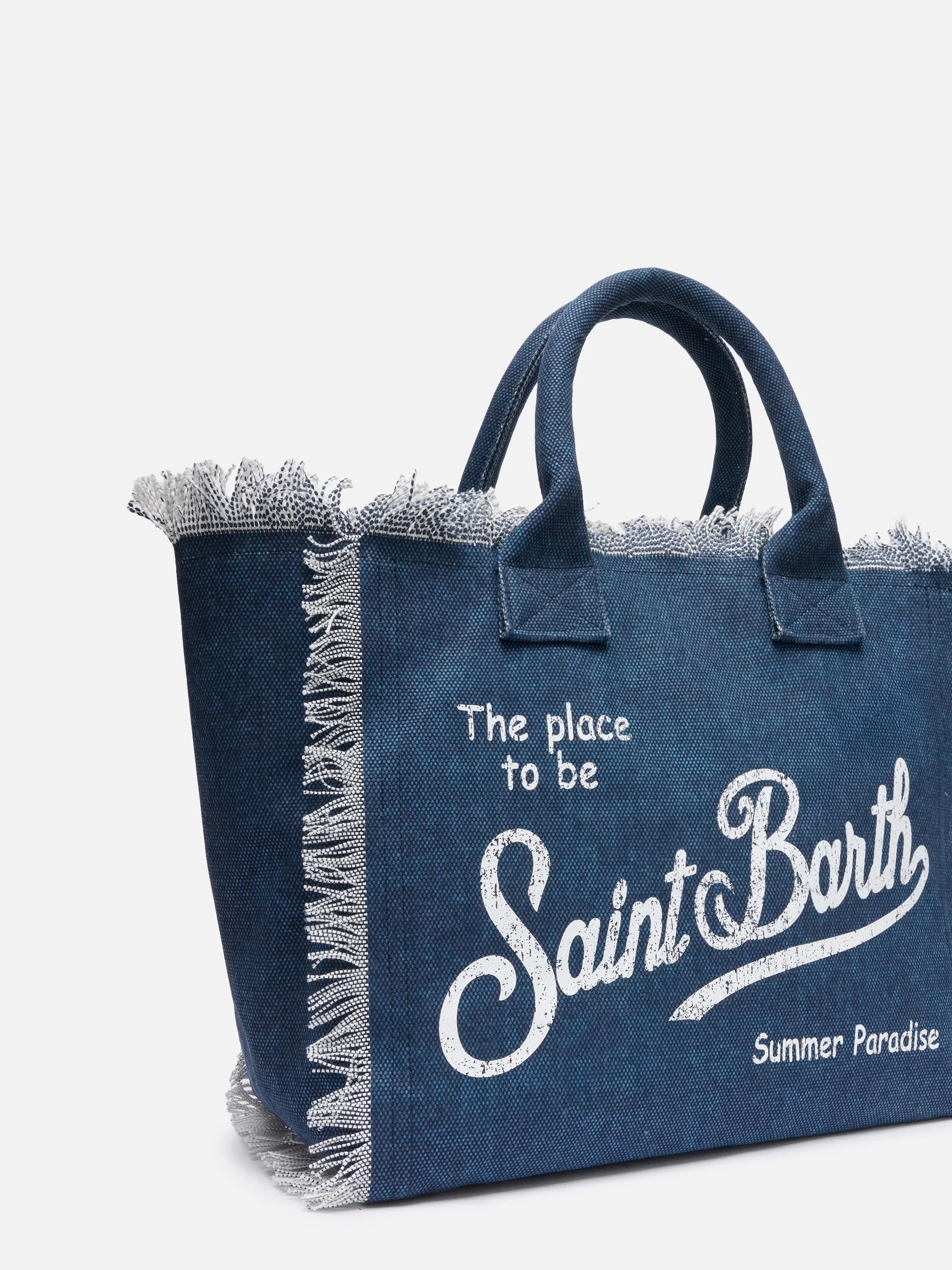 Borsa da mare in cotone mare