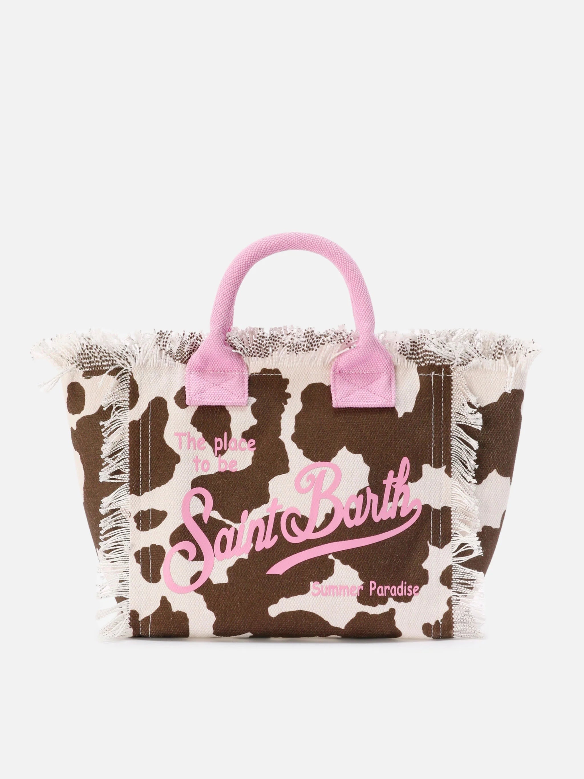 Borsa da mare in cotone muccata