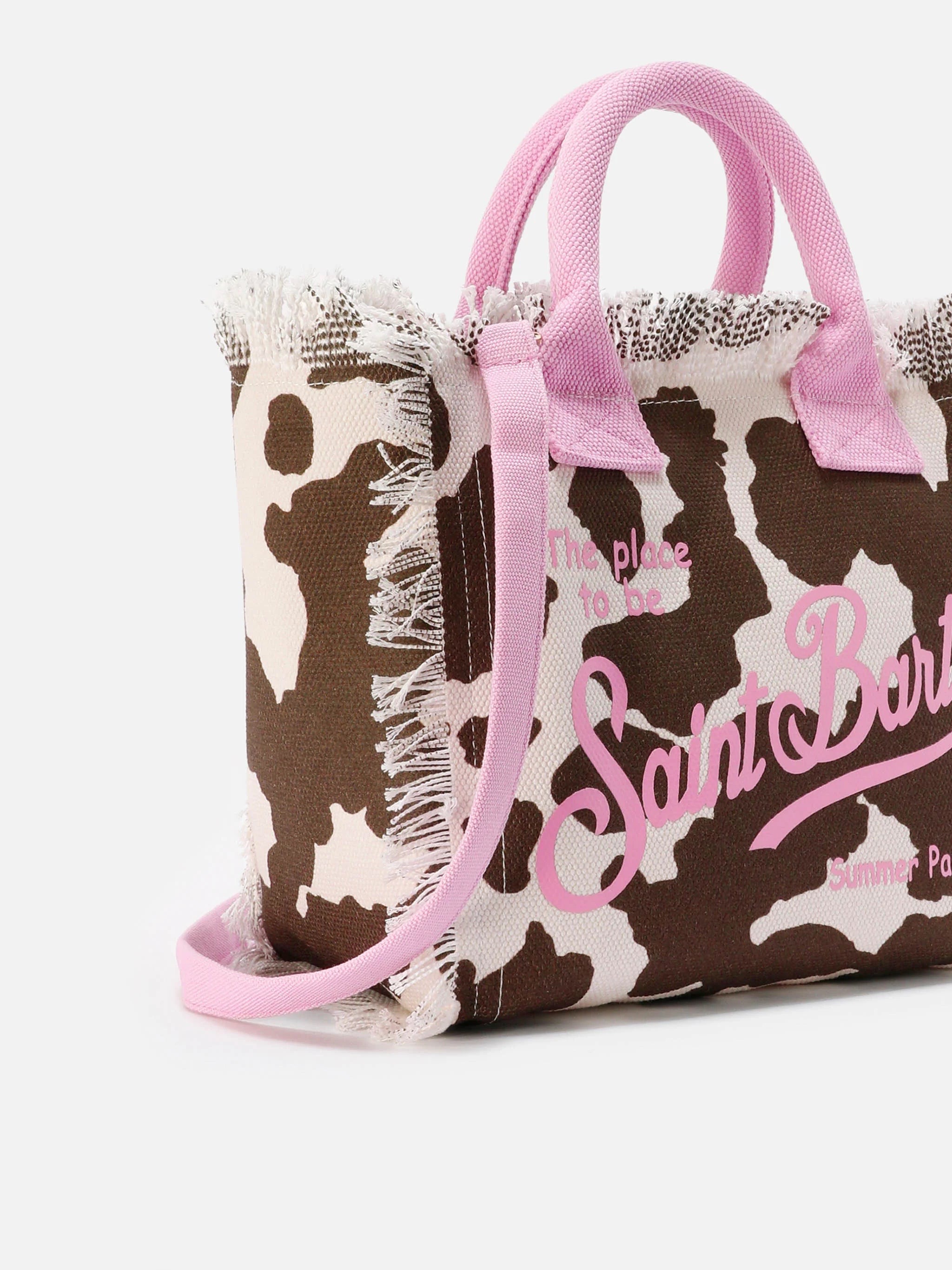 Borsa da mare in cotone muccata