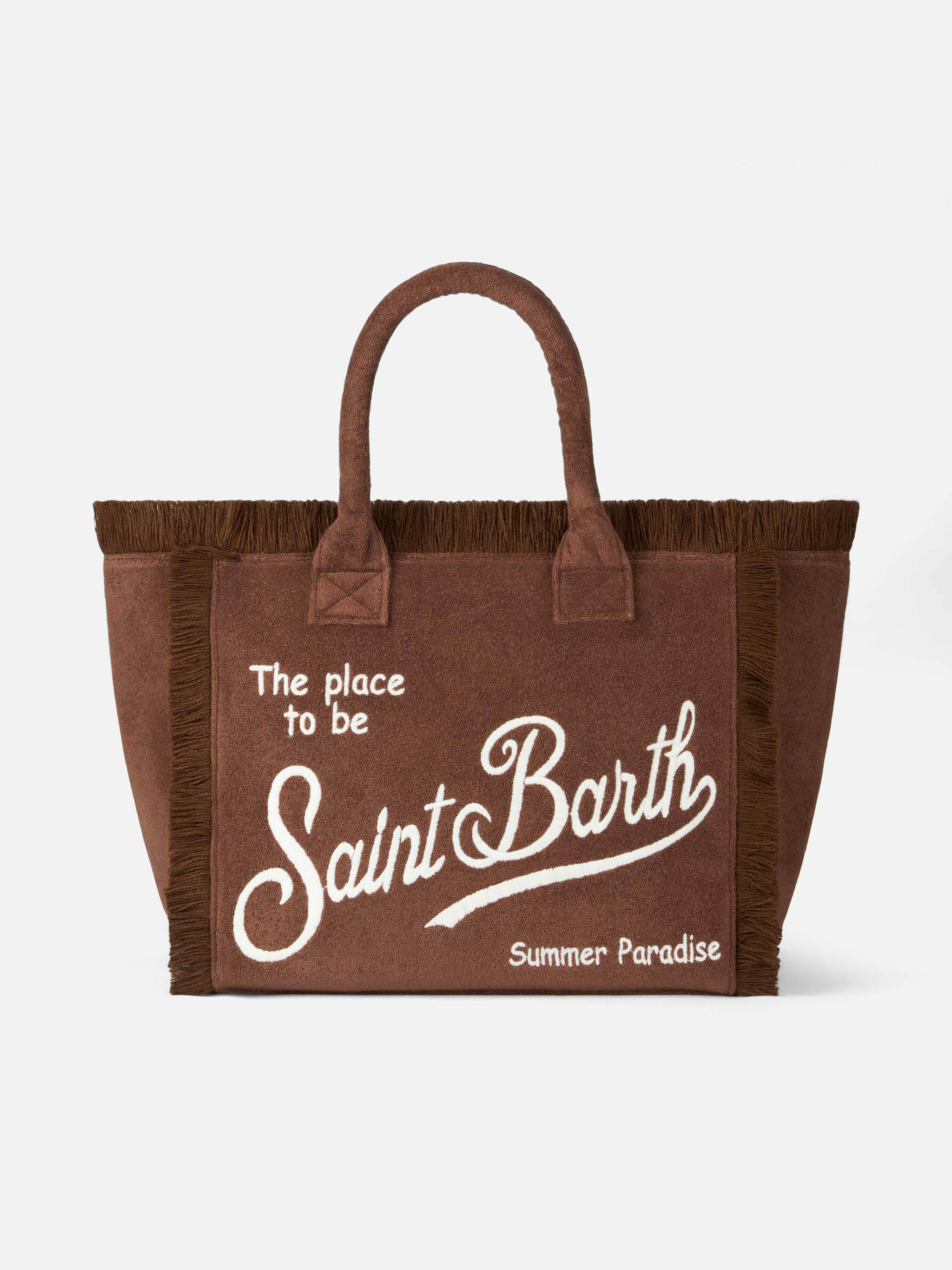 Borsa da mare in spugna marrone