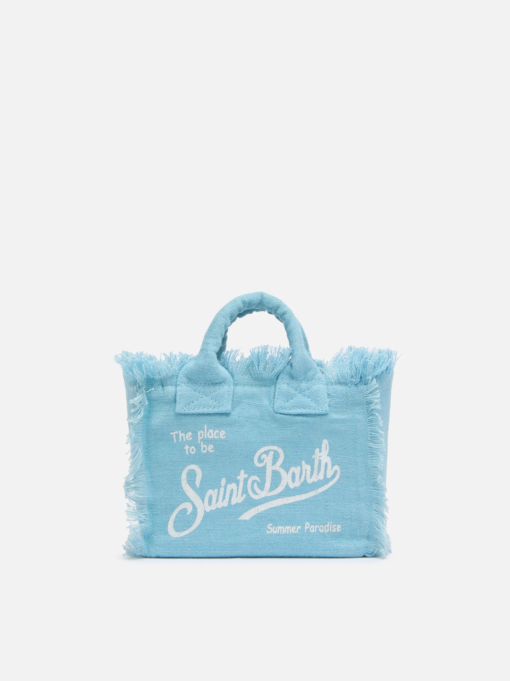 Borsa da mare mini azzurra