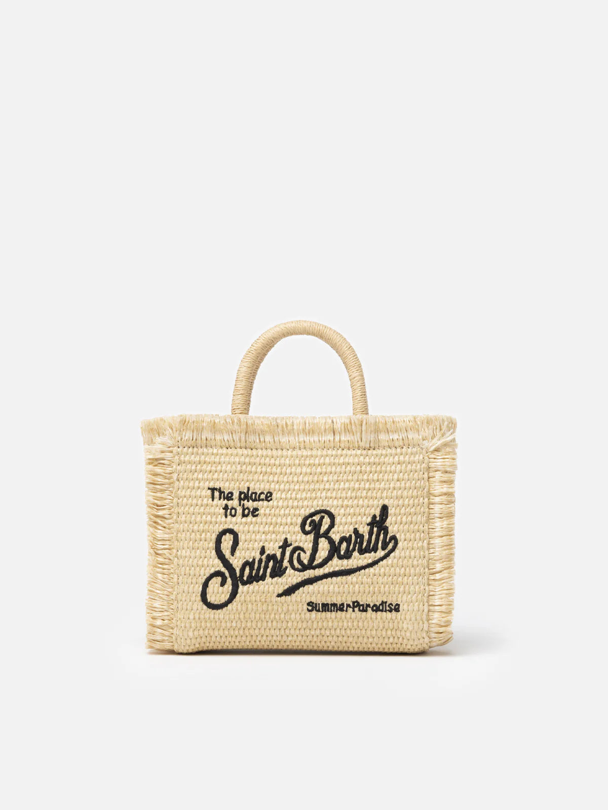 Borsa da mare mini effetto paglia