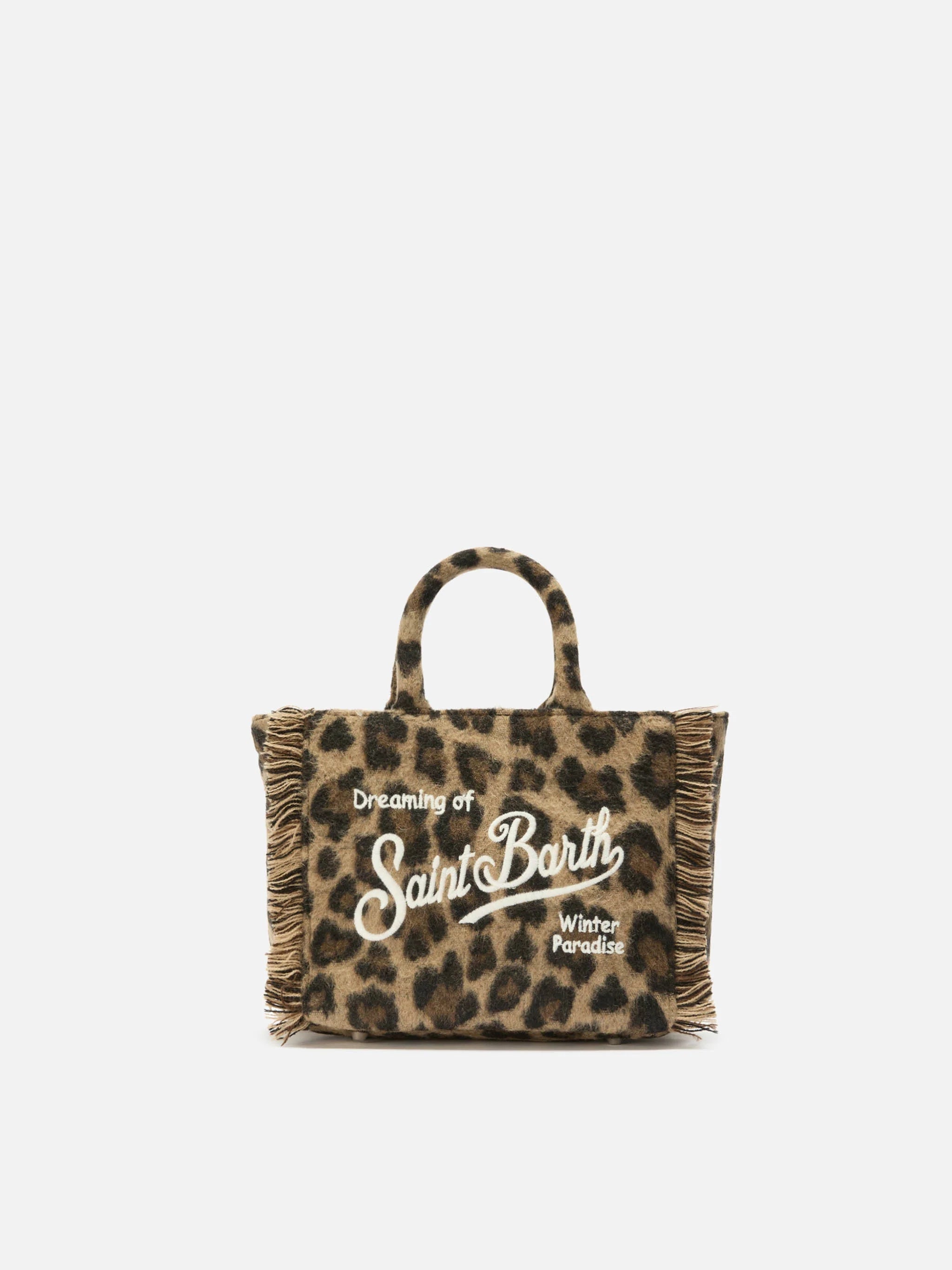 Borsa da mare mini leopardata