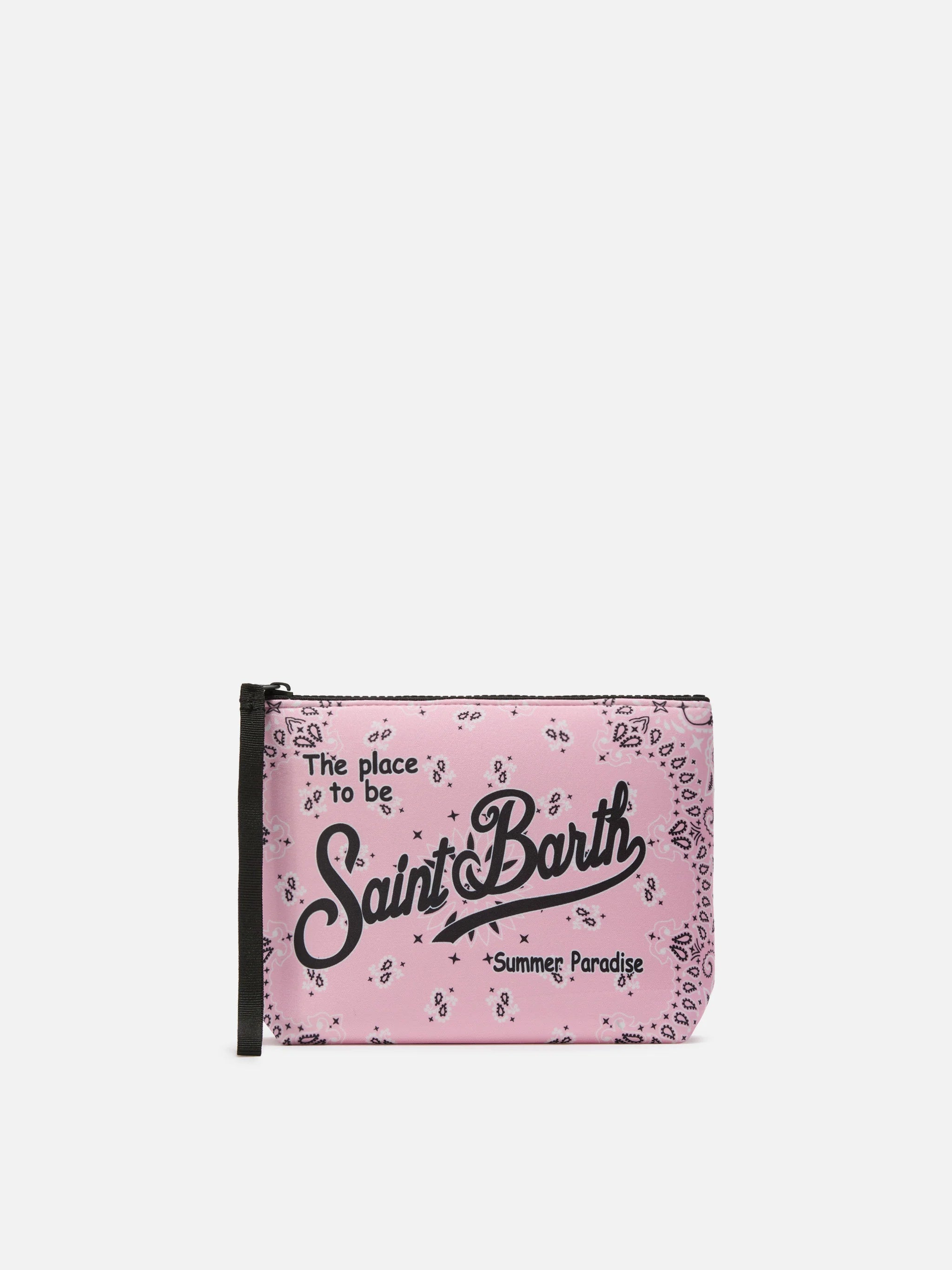 Pochette da mare bandana rosa