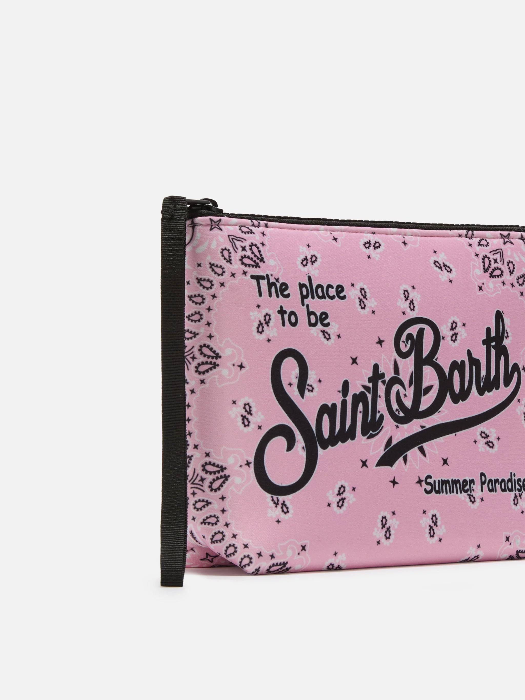Pochette da mare bandana rosa