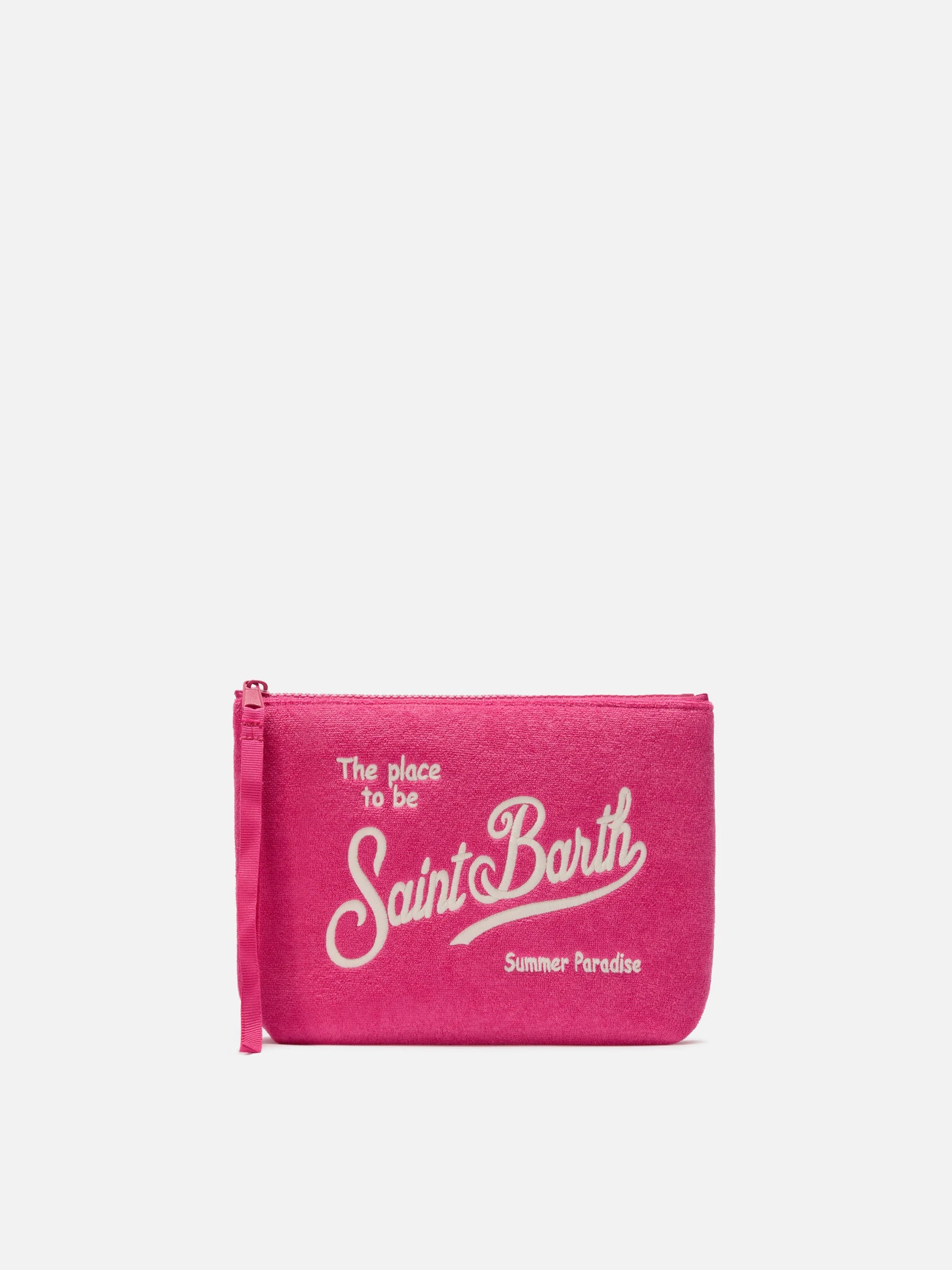 Pochette da mare in spugna fucsia