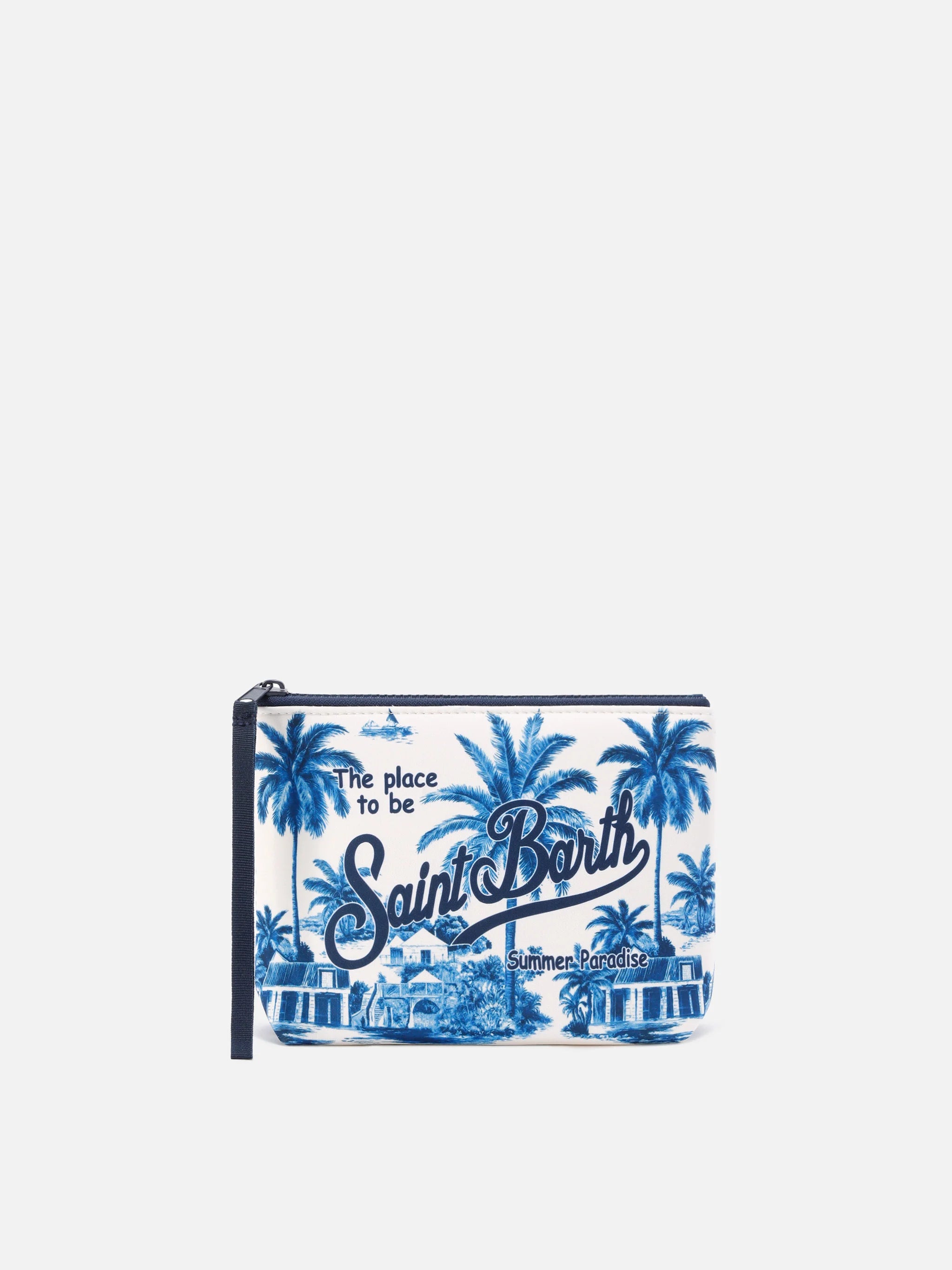 Pochette da mare palma blu