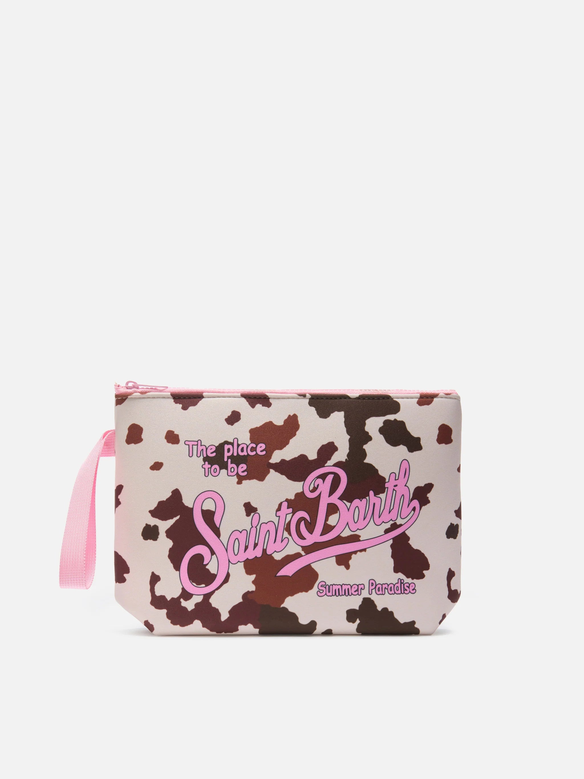 Pochette da mare stampa muccata