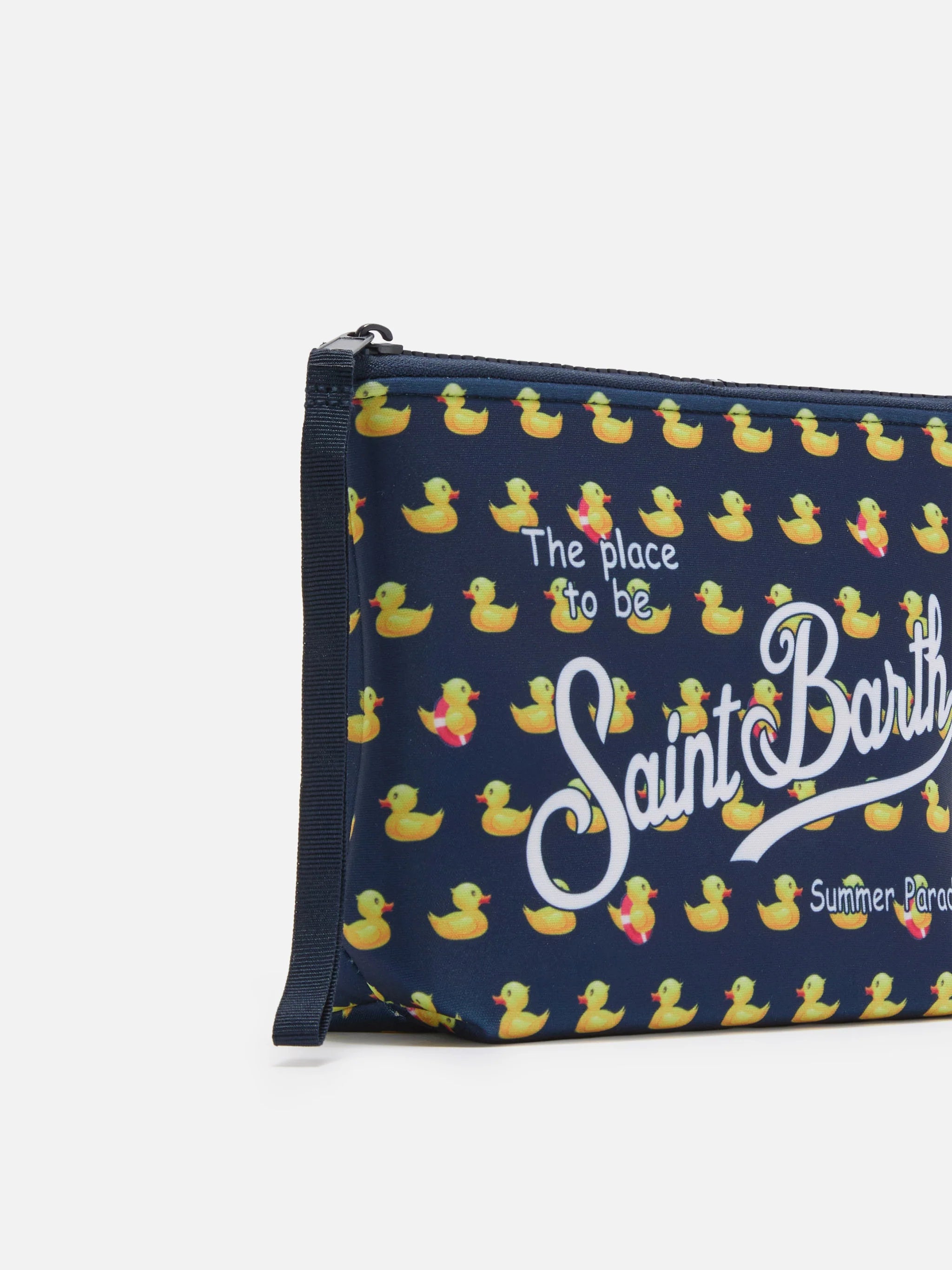 Pochette da mare stampa paperelle