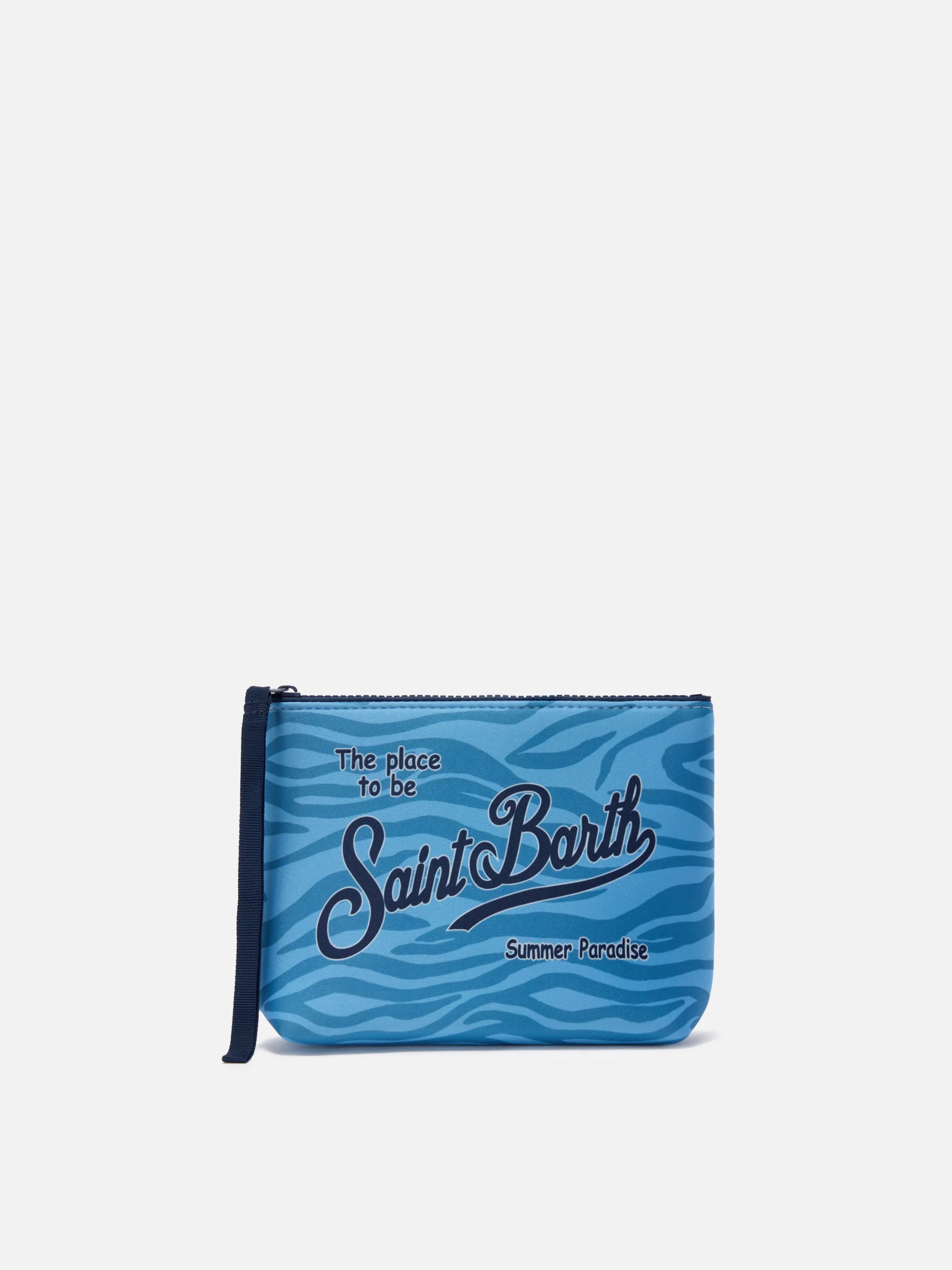 Pochette da mare stampa zebrata